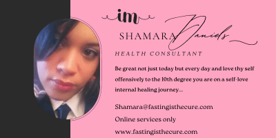 Shamara Daniels Natural Health Consultant for Women taking you on a self love internal healing journey. Follow me.